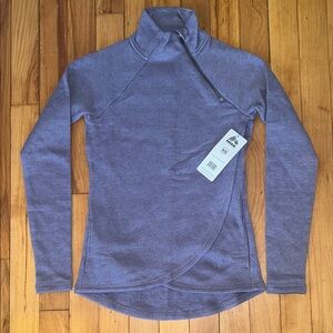 NWT Purple RBX Prime Ready To Roll Fleece Zip Mock Neck Pullover